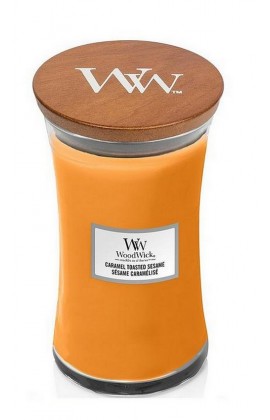 WoodWick Caramel Toasted sesame nagy illatgyertya